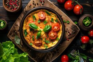 Egg and Vegetable Omelette (Omelet)