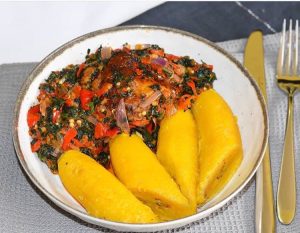 Vegetable Sauce with Plantain